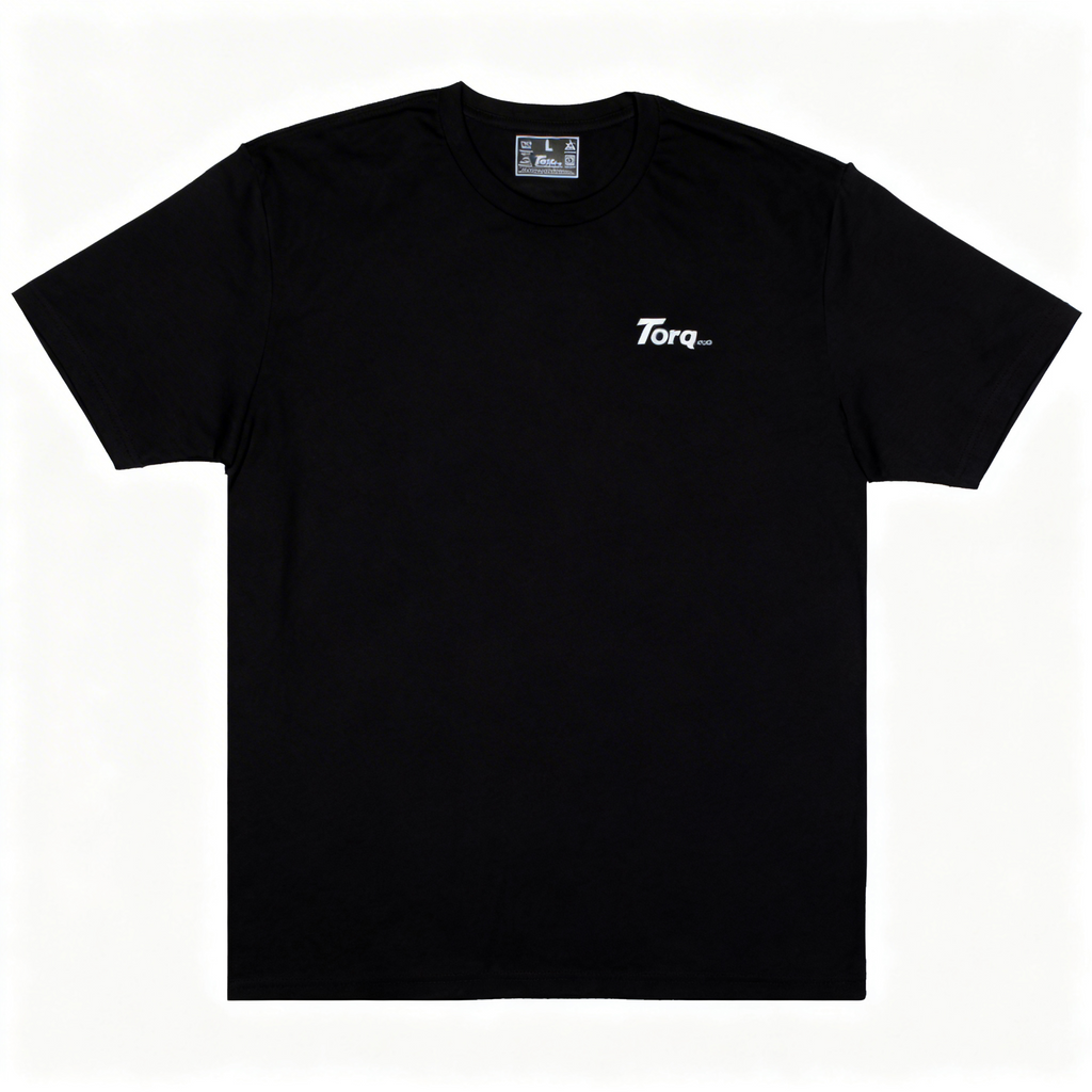 TORQ Essential Fitted Gym T-Shirt Black front view