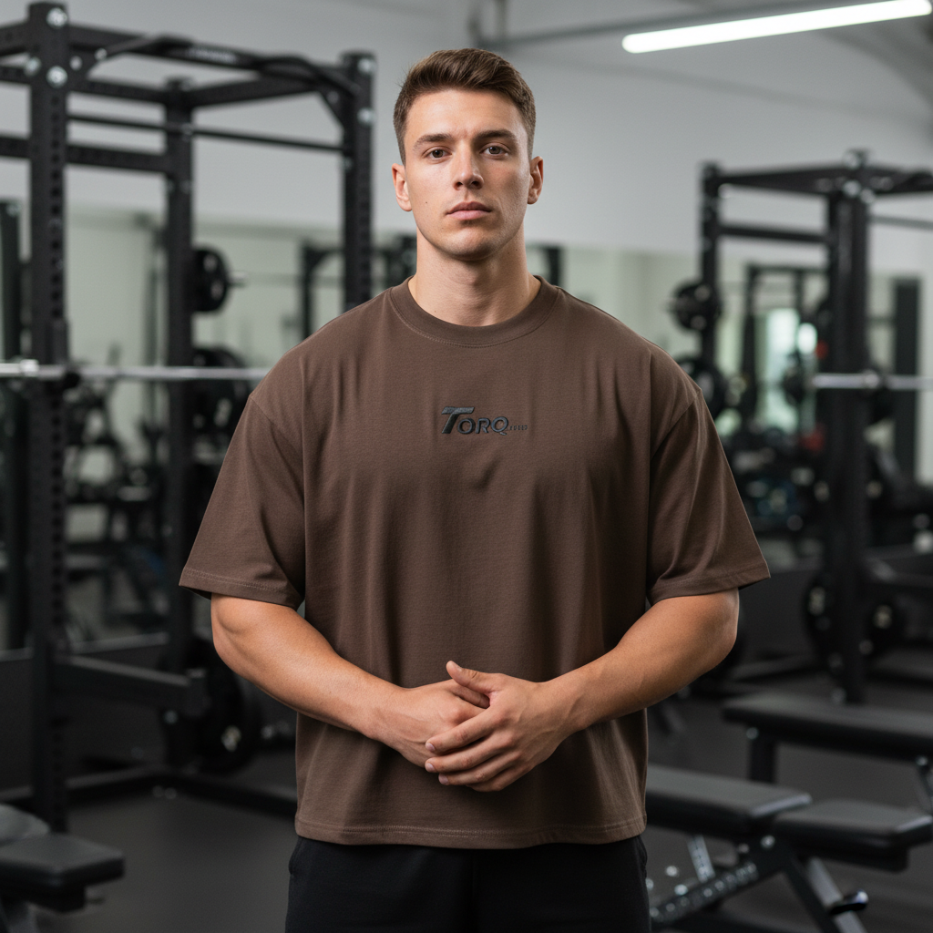 TORQ Oversized Cropped Boxy Tee – 250 GSM