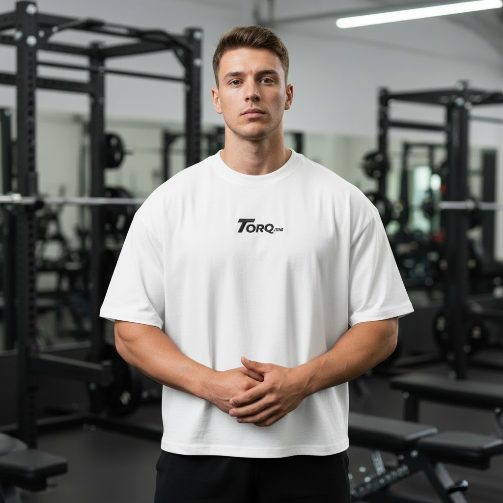 TORQ Oversized Cropped Boxy Tee – 250 GSM